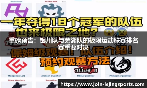 重磅预告：银川队与芜湖队的极限运动联赛排名赛重要对决